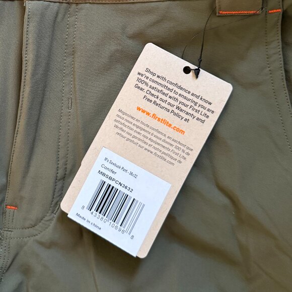 NWT First Lite Men's Sawbuck Brush Pant in Color Conifer Hunting - Picture 4 of 9